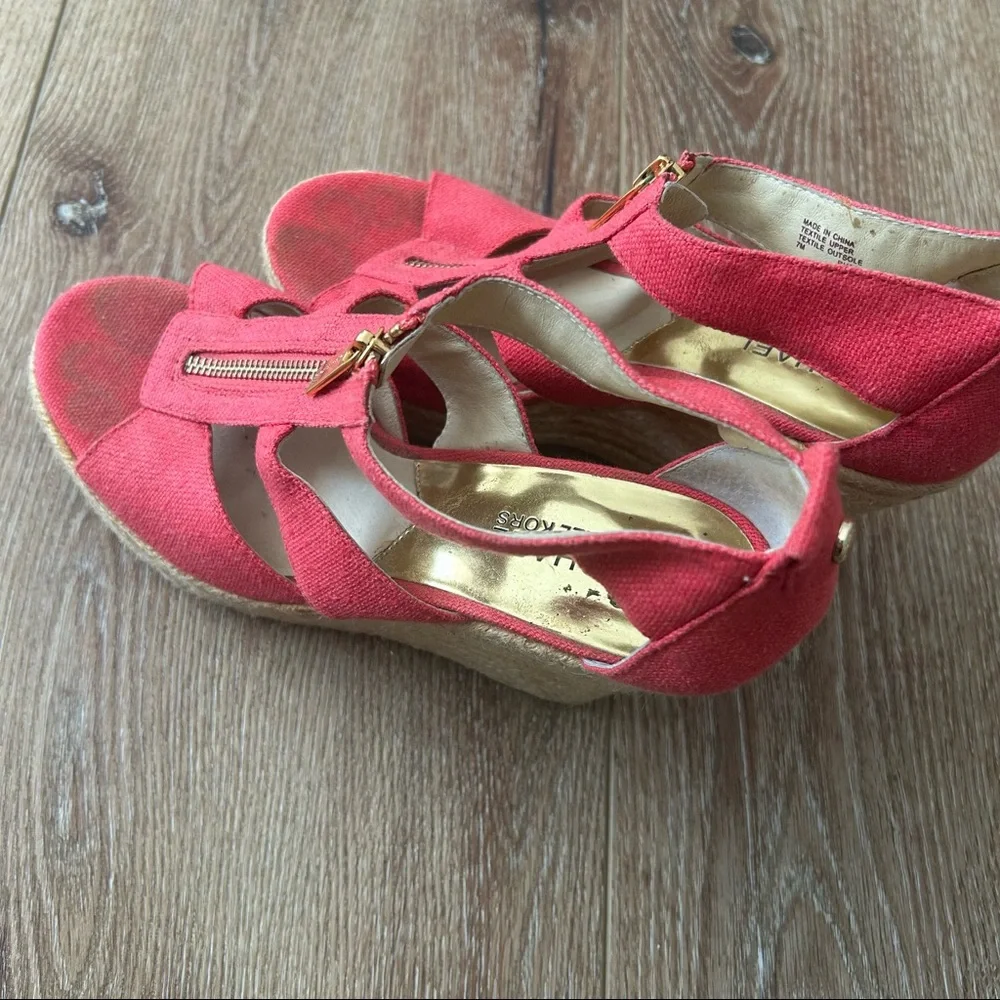 MICHAEL Michael Kors Wedges with Gold Zipper - Picture 7 of 10